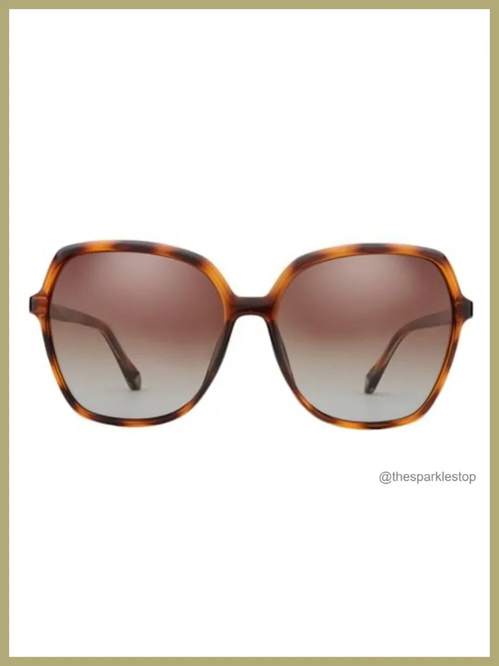 Polarized Oversized Square Sunglasses UV400 Protection for Women